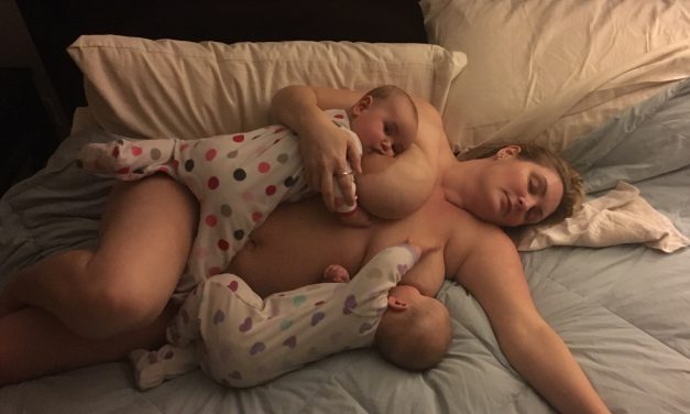 The Tiring Act of Exclusively Breastfeeding Twins